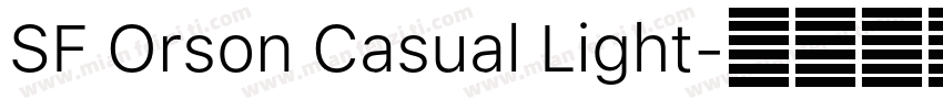 SF Orson Casual Light字体转换